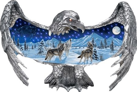 Eagle Wolf Snow